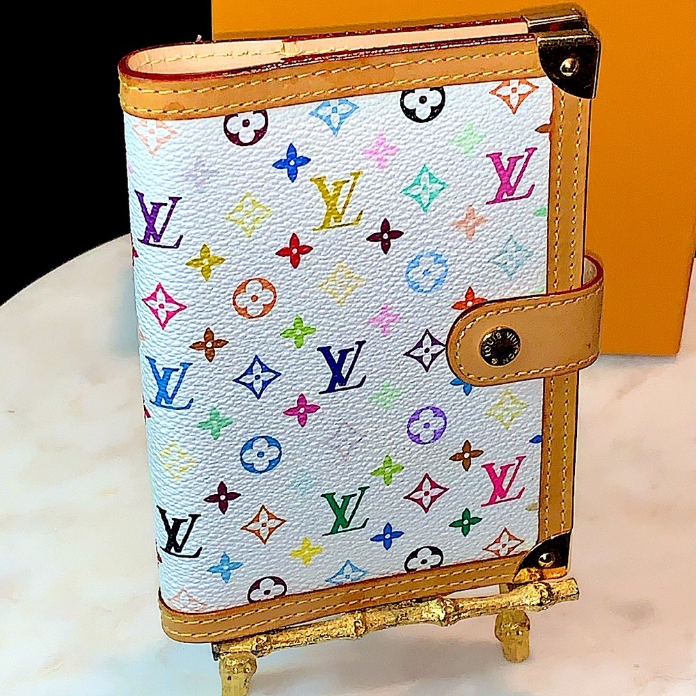 LOUIS VUITTON TAKASHI MURAKAMI AGENDA PM ANNIVERSARY ED. WHITE MONOGRAM VINTAGE